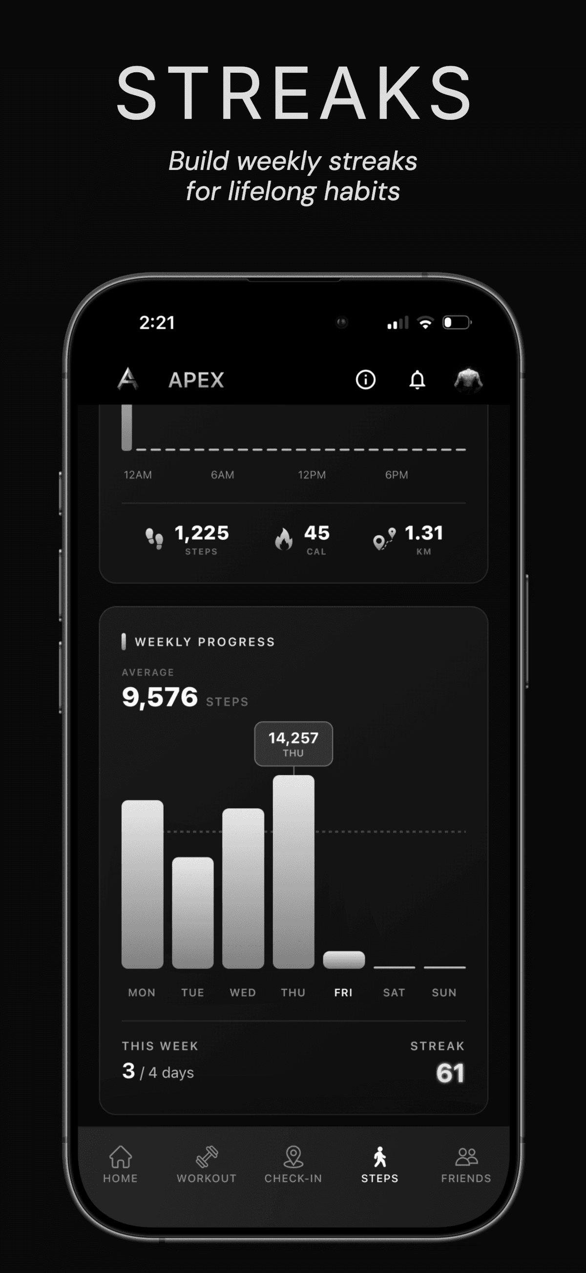 Streaks — Build weekly streaks for lifelong habits
